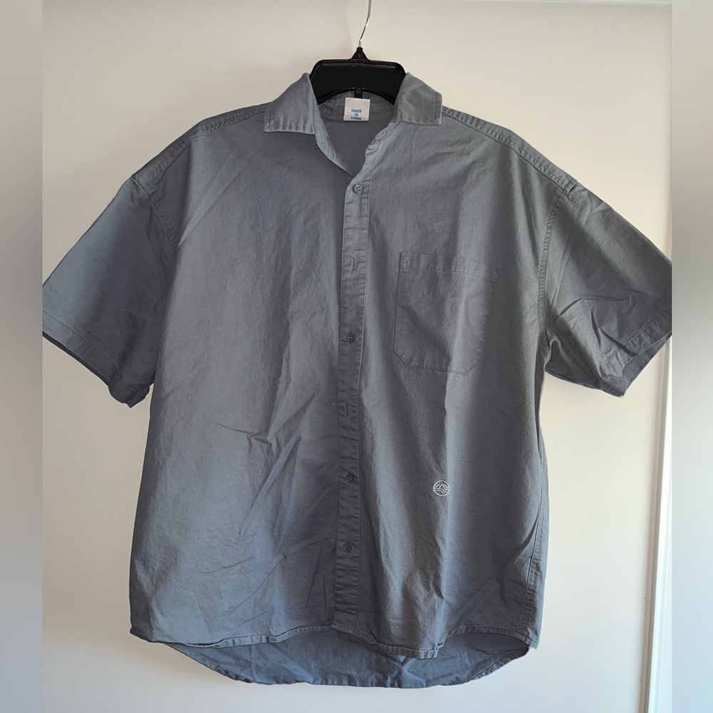 New Wave Street Culture Design by Inflation Men's Size Extra  Large Button Down